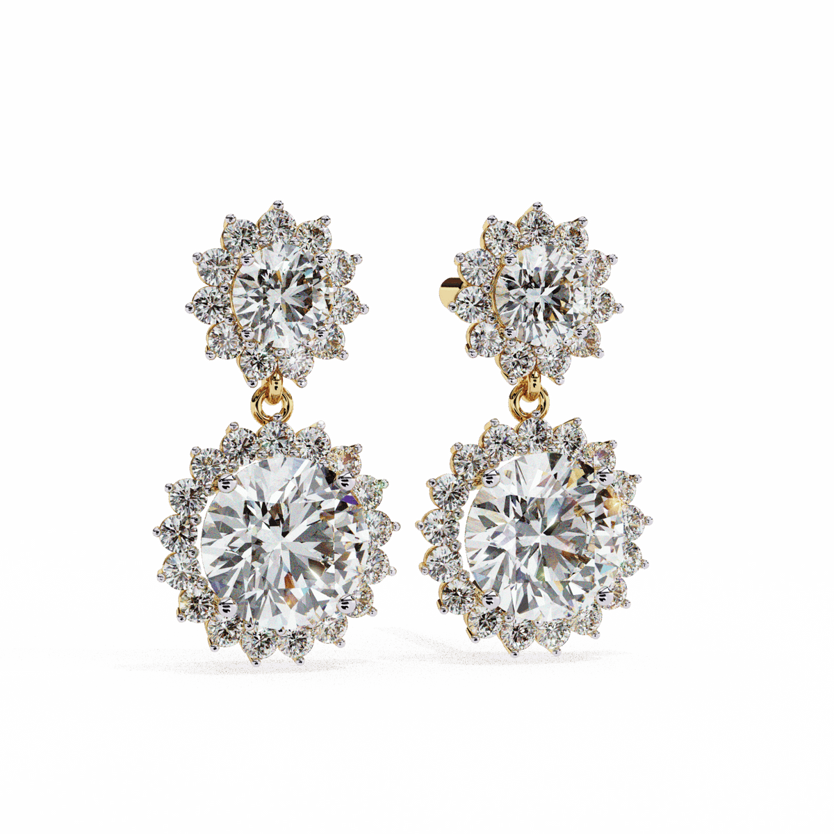 1.5 Carat Celeste Dangle Earrings in Moissanite | House of Estara