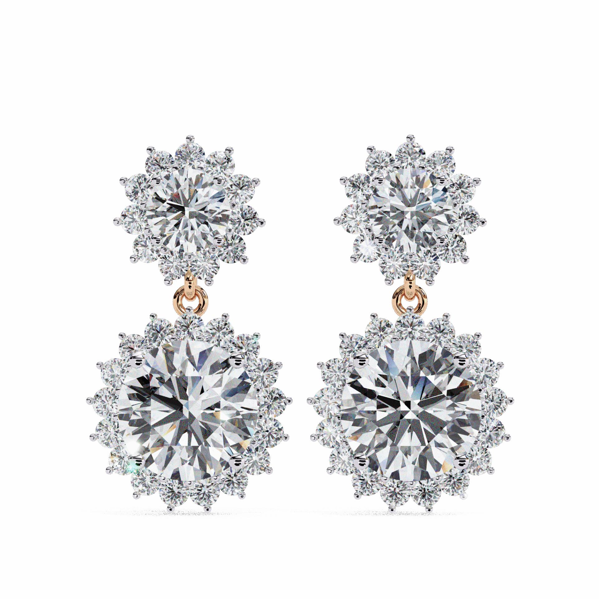 1.5 Carat Celeste Dangle Earrings in Moissanite | House of Estara