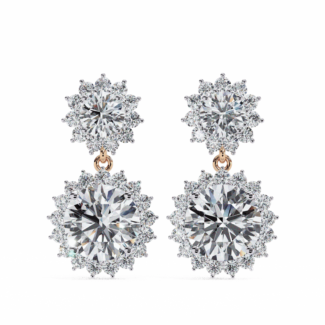 1.5 Carat Celeste Dangle Earrings in Moissanite | House of Estara