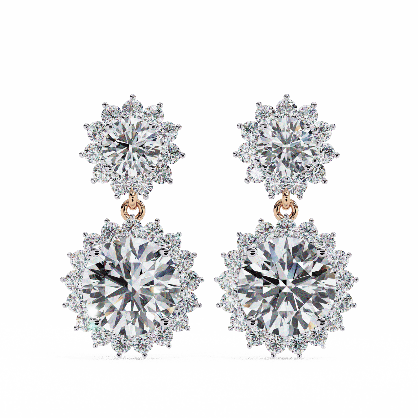 1.5 Carat Celeste Dangle Earrings in Moissanite | House of Estara