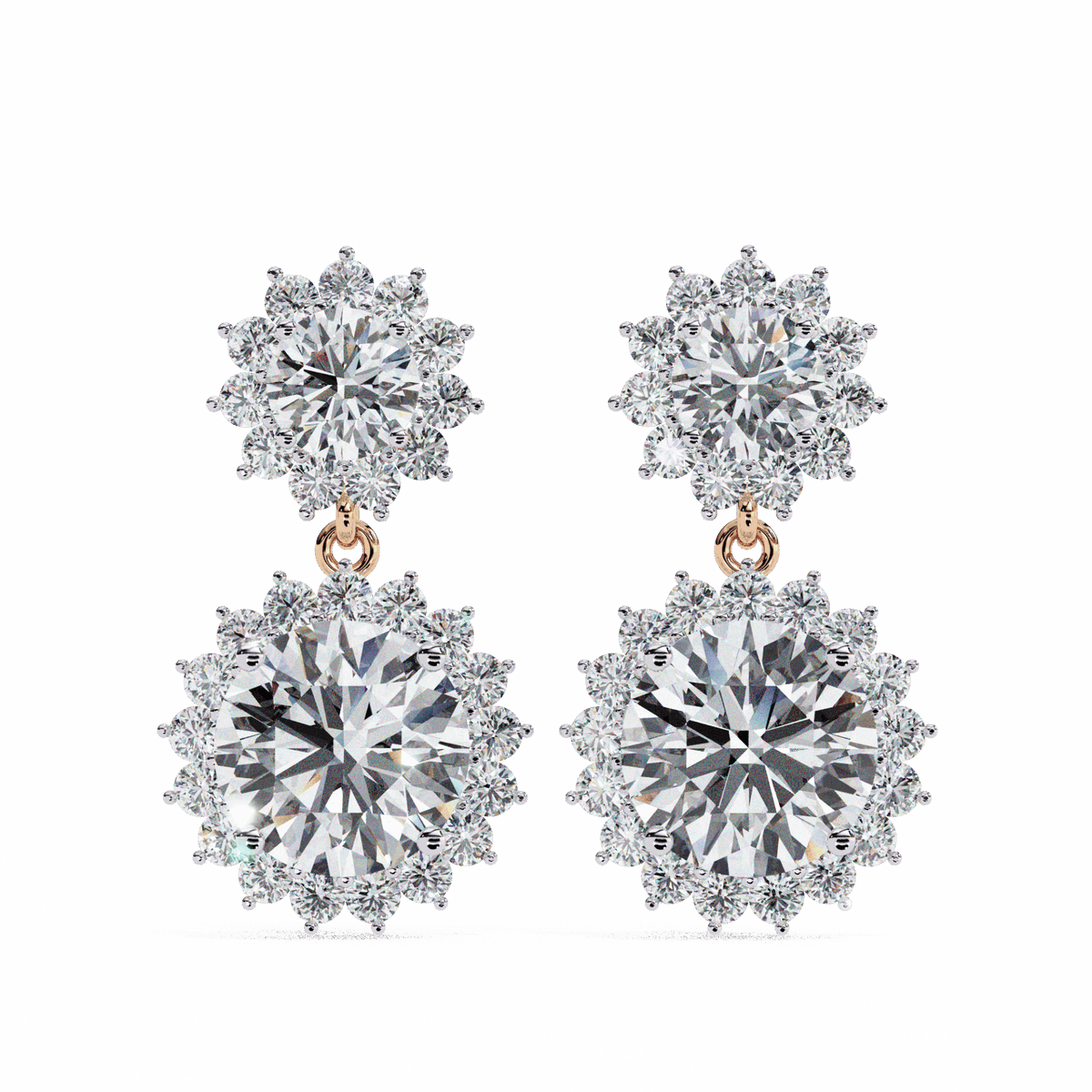 1.5 Carat Celeste Dangle Earrings in Moissanite | House of Estara
