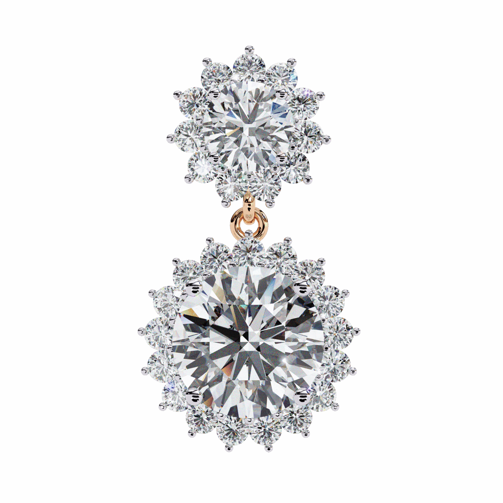 1.5 Carat Celeste Dangle Earrings in Moissanite | House of Estara