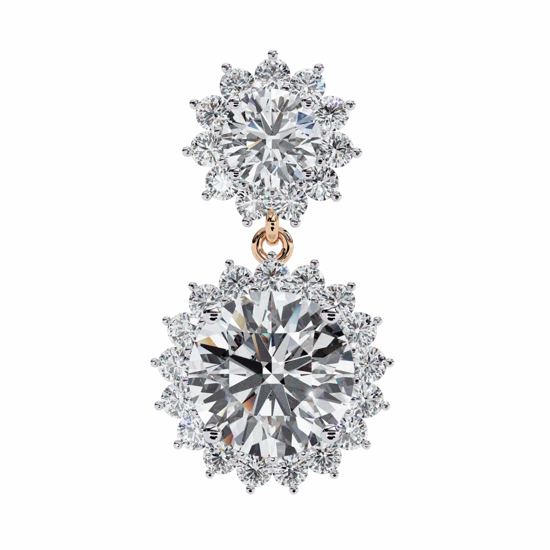 1.5 Carat Celeste Dangle Earrings in Moissanite | House of Estara