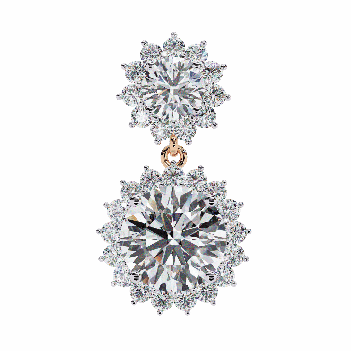 1.5 Carat Celeste Dangle Earrings in Moissanite | House of Estara
