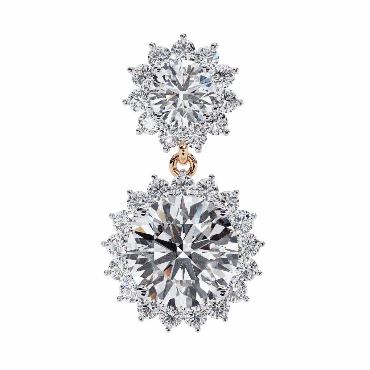 1.5 Carat Celeste Dangle Earrings in Moissanite | House of Estara