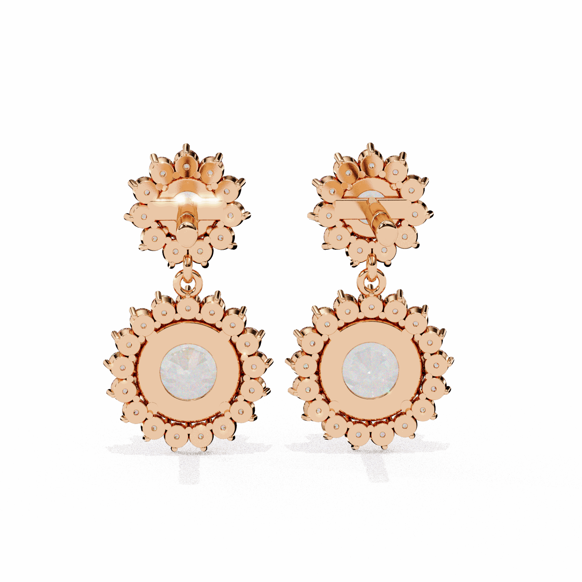 1.5 Carat Celeste Dangle Earrings in Moissanite | House of Estara