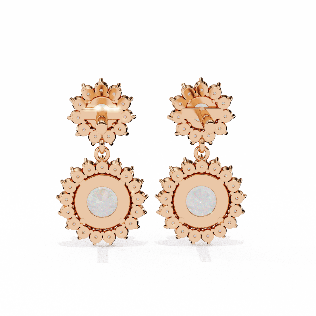 1.5 Carat Celeste Dangle Earrings in Moissanite | House of Estara