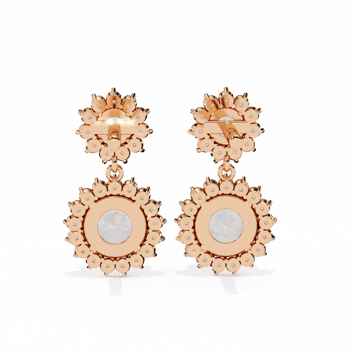 1.5 Carat Celeste Dangle Earrings in Moissanite | House of Estara
