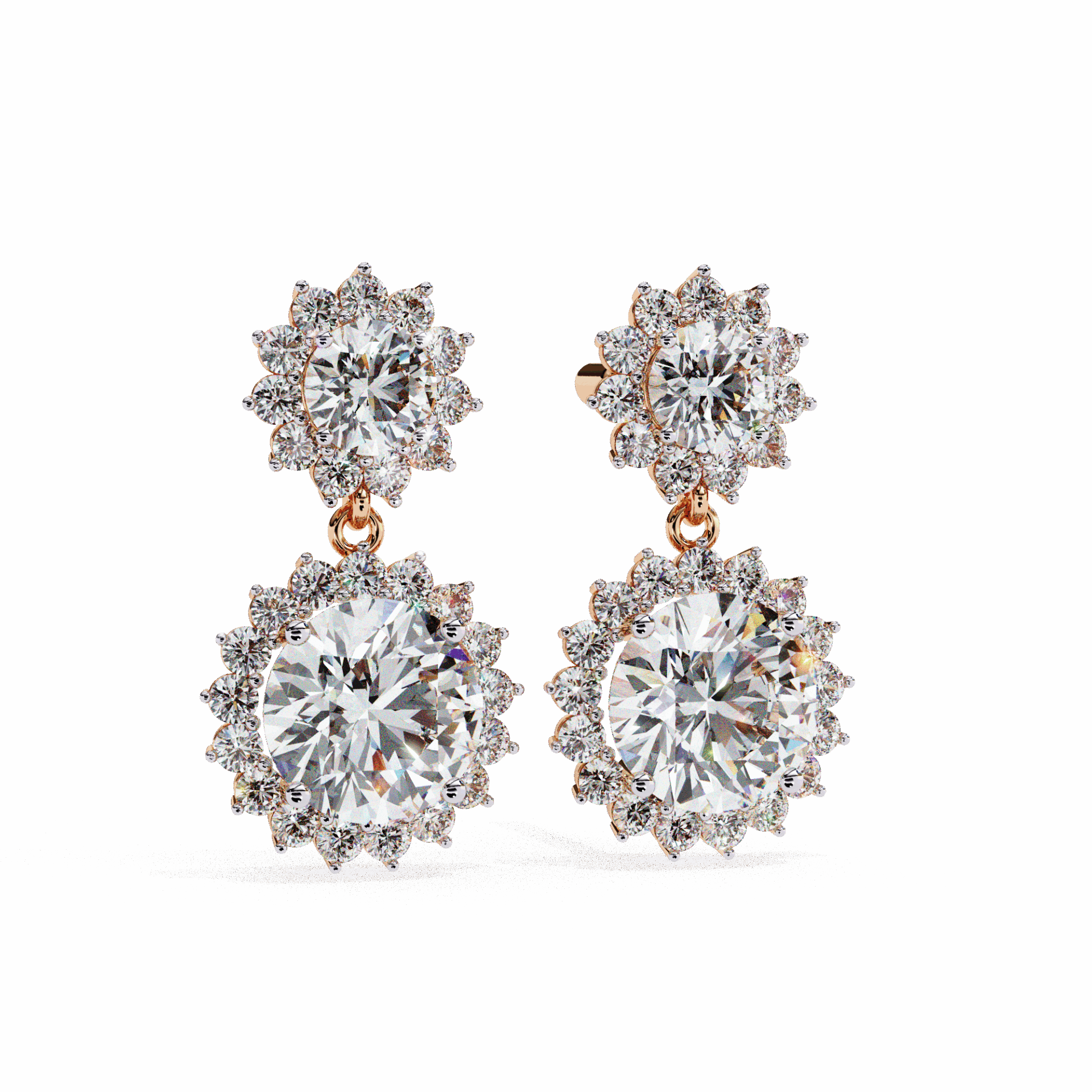 1.5 Carat Celeste Dangle Earrings in Moissanite | House of Estara