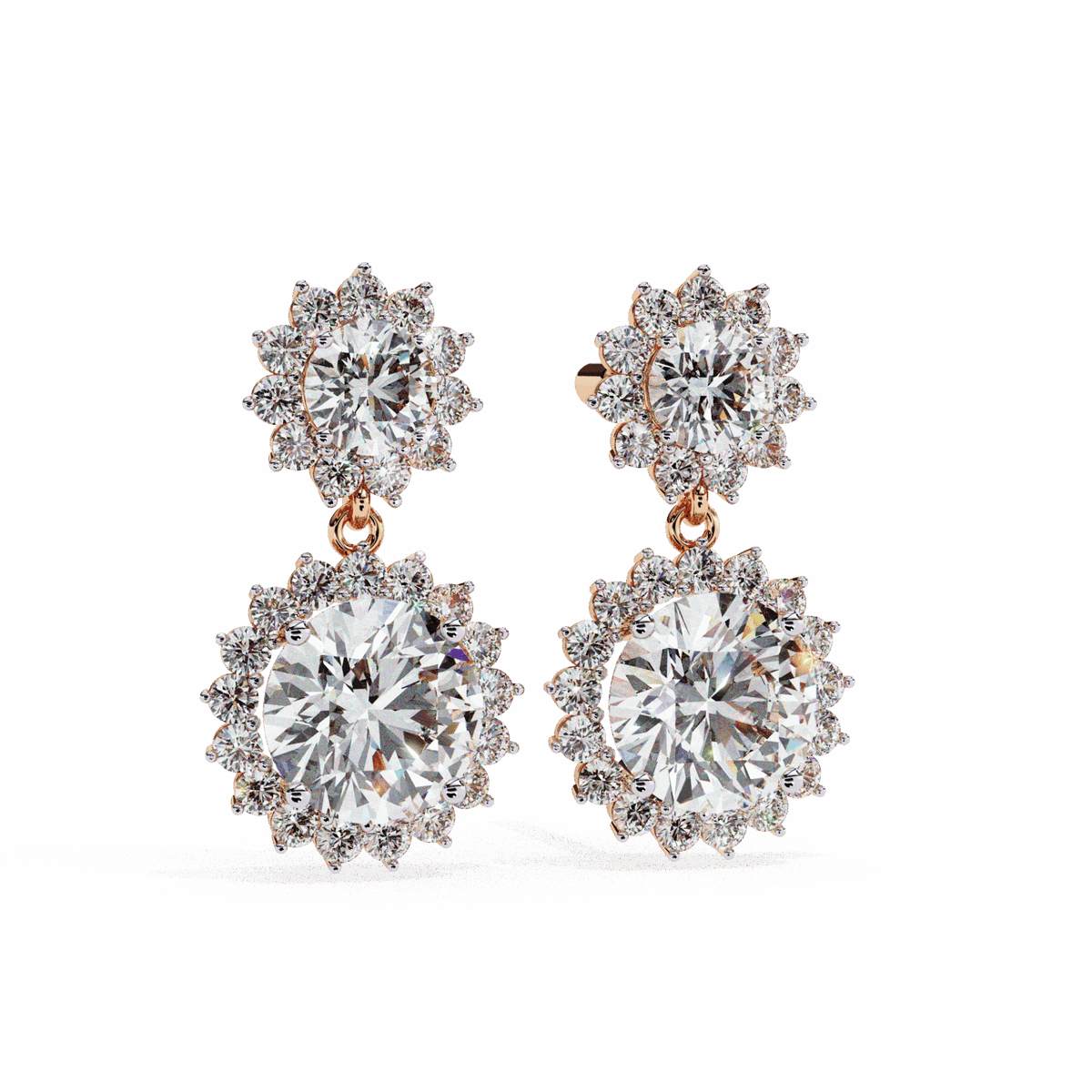 1.5 Carat Celeste Dangle Earrings in Moissanite | House of Estara