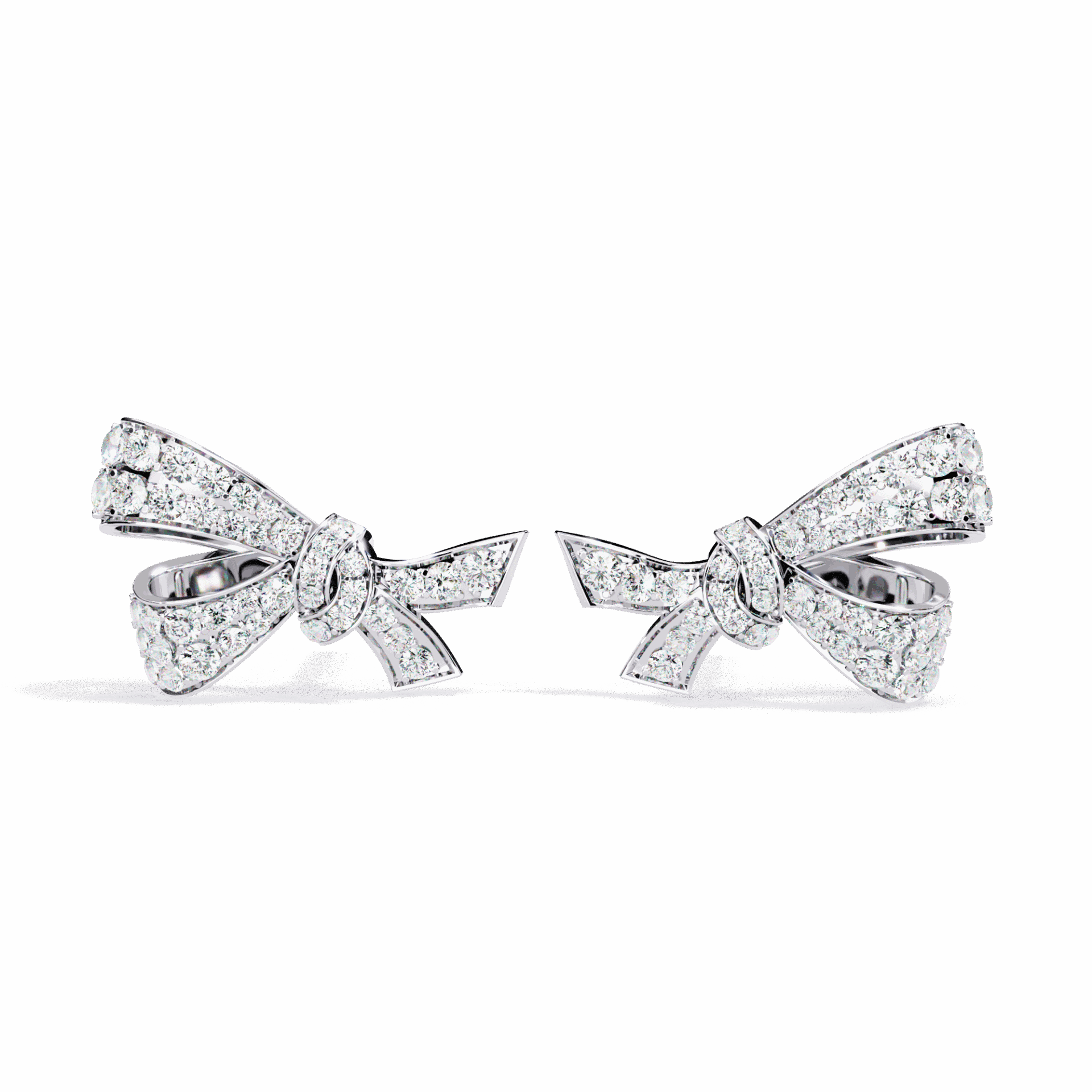 1 Carat Brilliant Round Cluster Stud Earrings in Moissanite | House of Estara