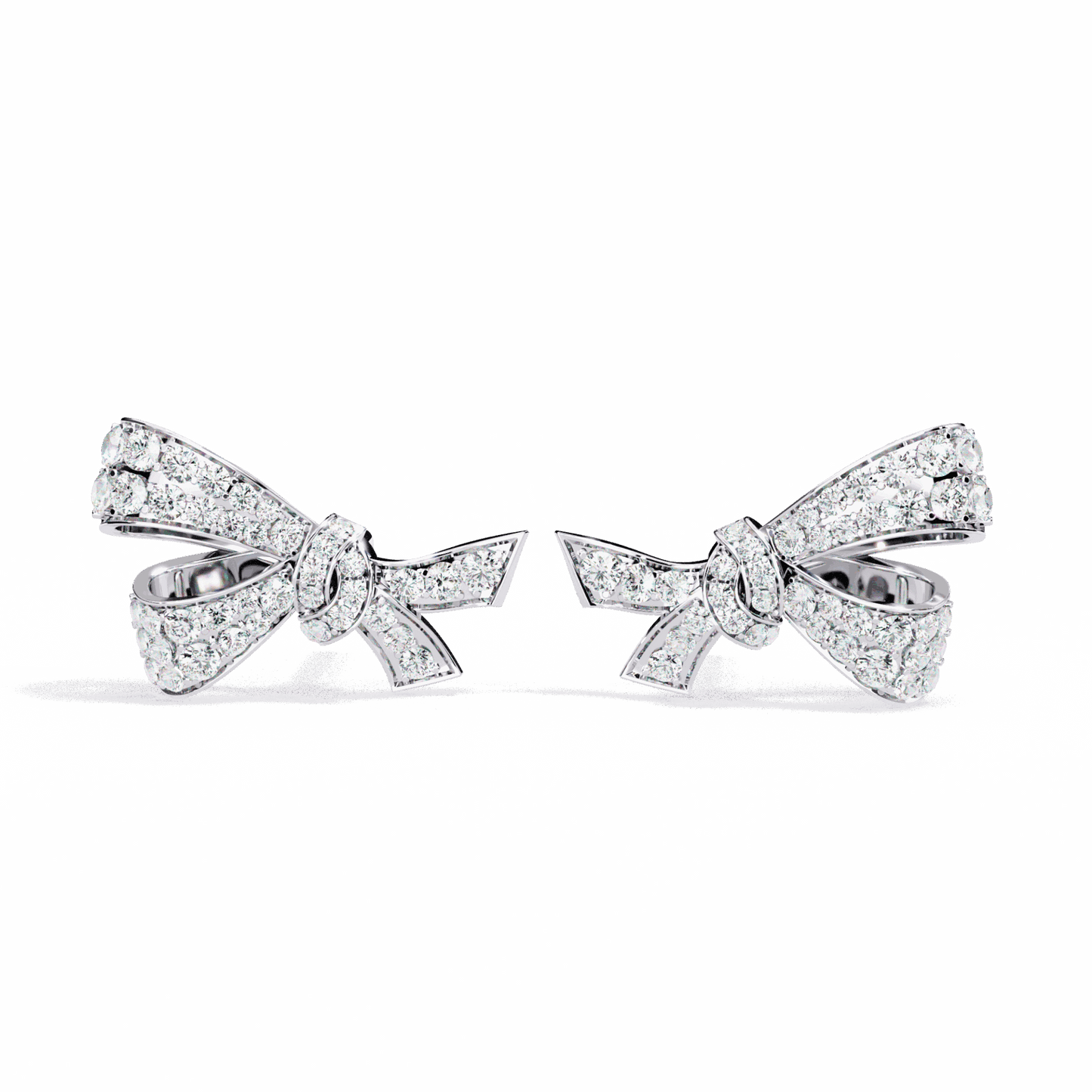 1 Carat Brilliant Round Cluster Stud Earrings in Moissanite | House of Estara