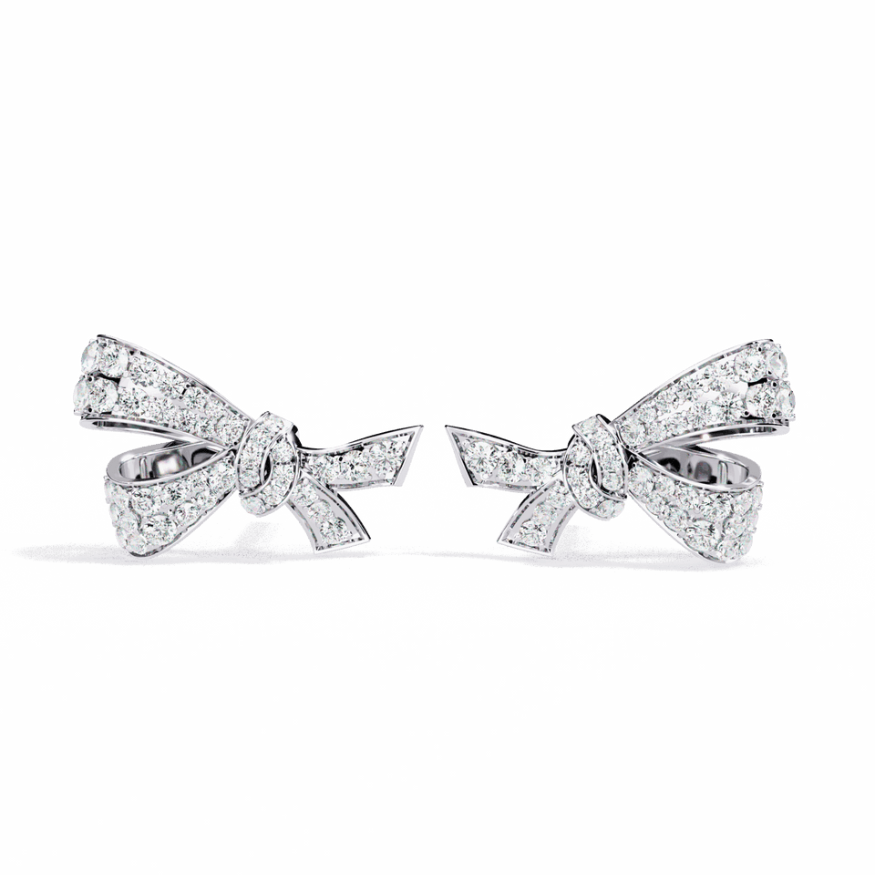 Brilliant Round Cluster Stud Earrings