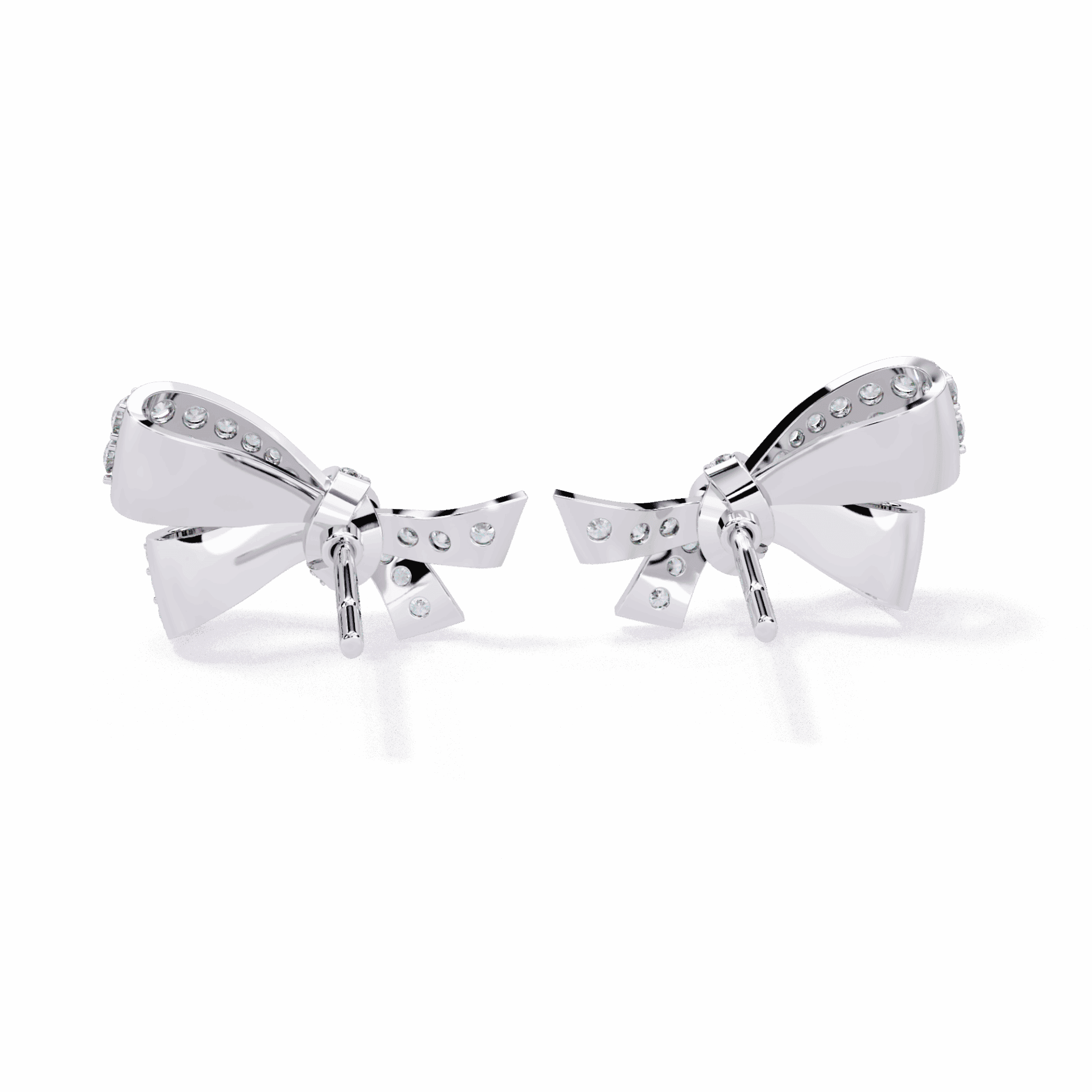 1 Carat Brilliant Round Cluster Stud Earrings in Moissanite | House of Estara