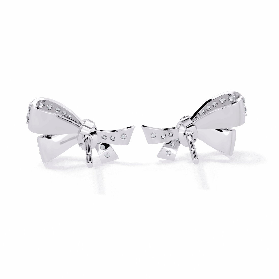 1 Carat Brilliant Round Cluster Stud Earrings in Moissanite | House of Estara