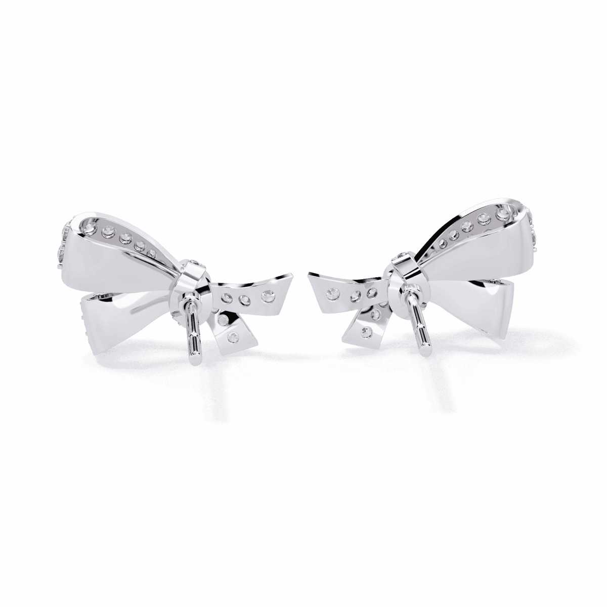 1 Carat Brilliant Round Cluster Stud Earrings in Moissanite | House of Estara