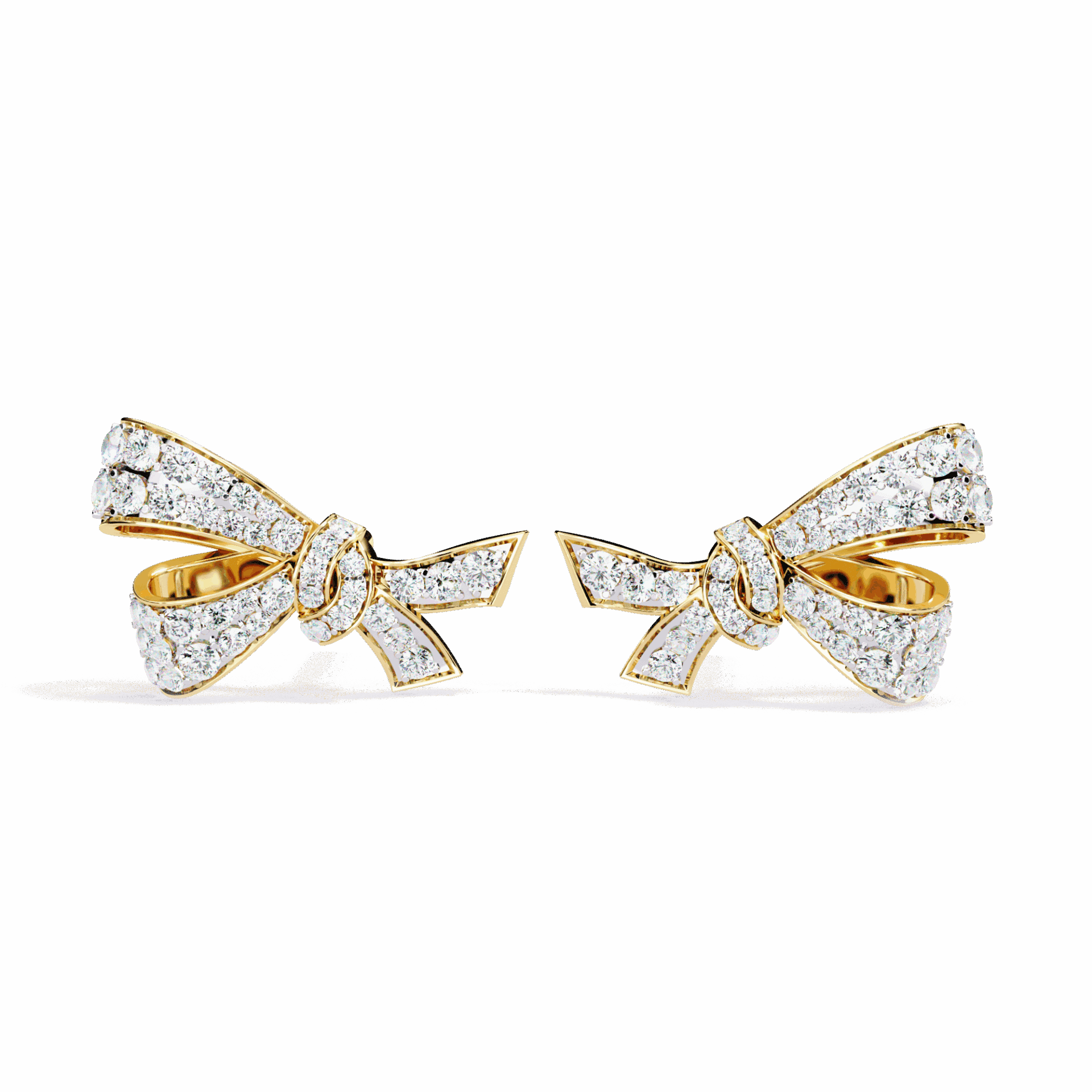 1 Carat Brilliant Round Cluster Stud Earrings in Moissanite | House of Estara