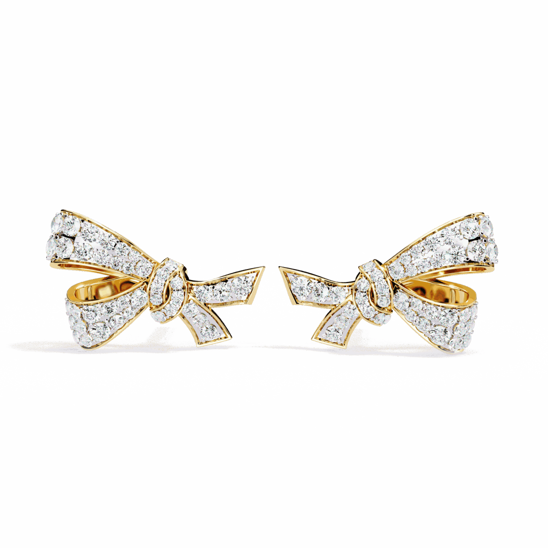 1 Carat Brilliant Round Cluster Stud Earrings in Moissanite | House of Estara