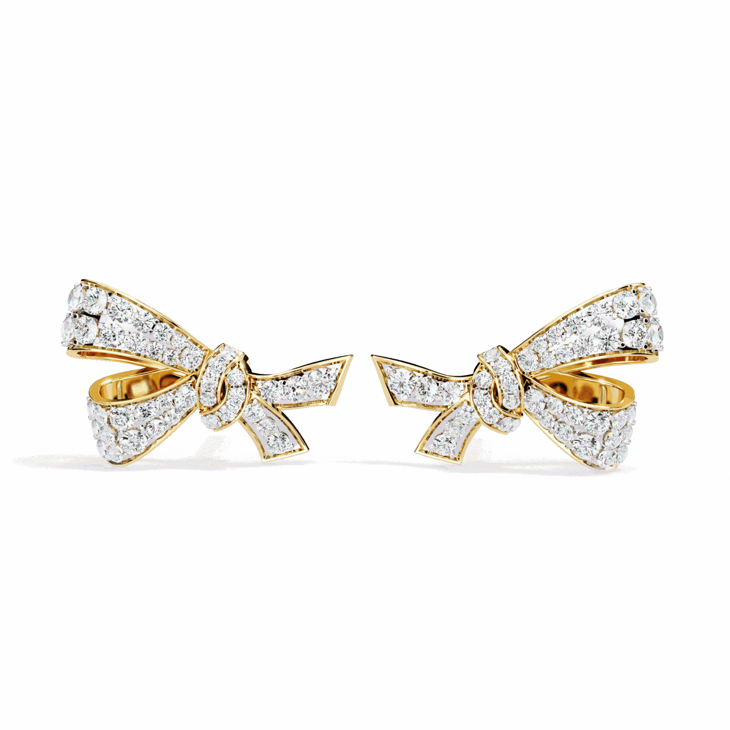 1 Carat Brilliant Round Cluster Stud Earrings in Moissanite | House of Estara
