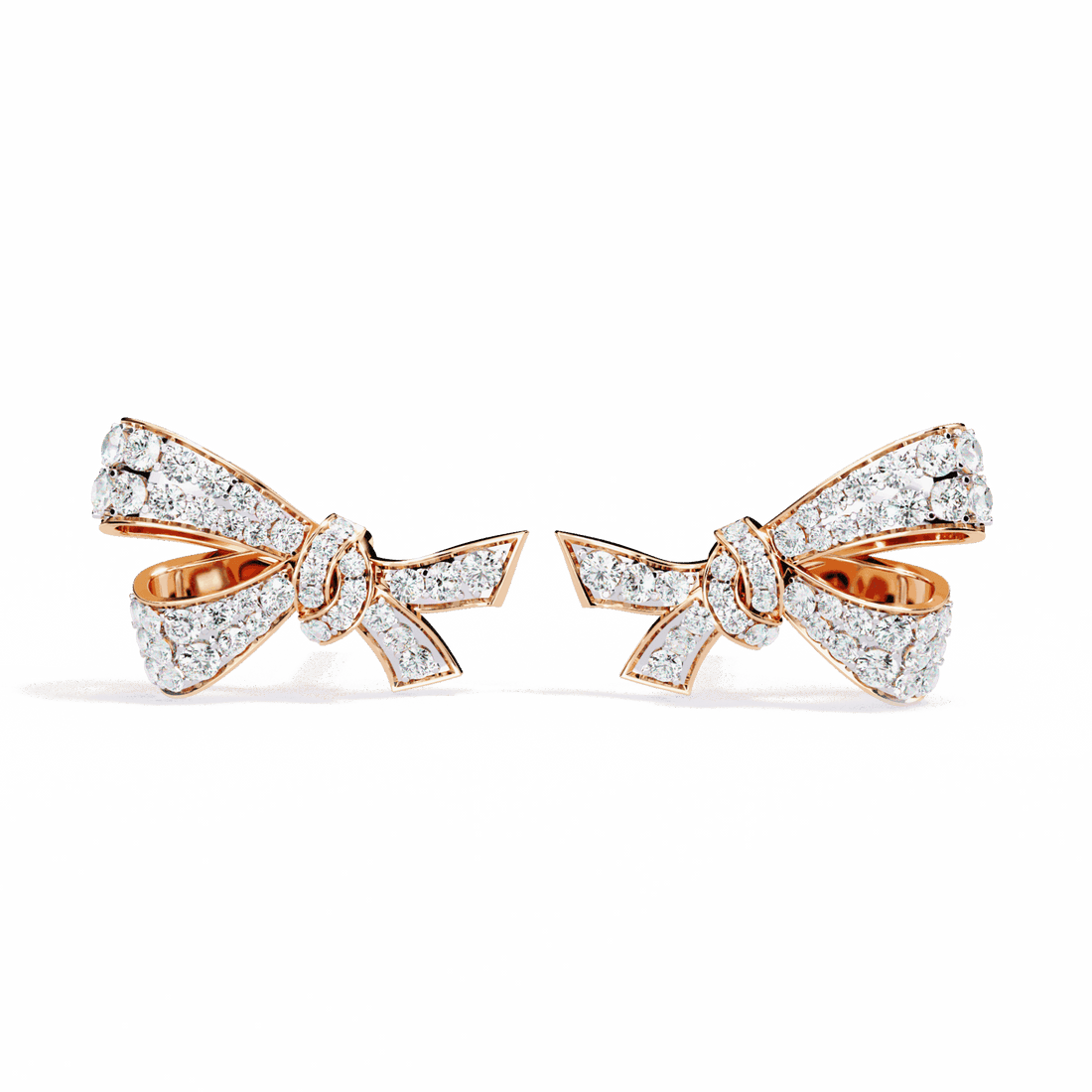1 Carat Brilliant Round Cluster Stud Earrings in Moissanite | House of Estara
