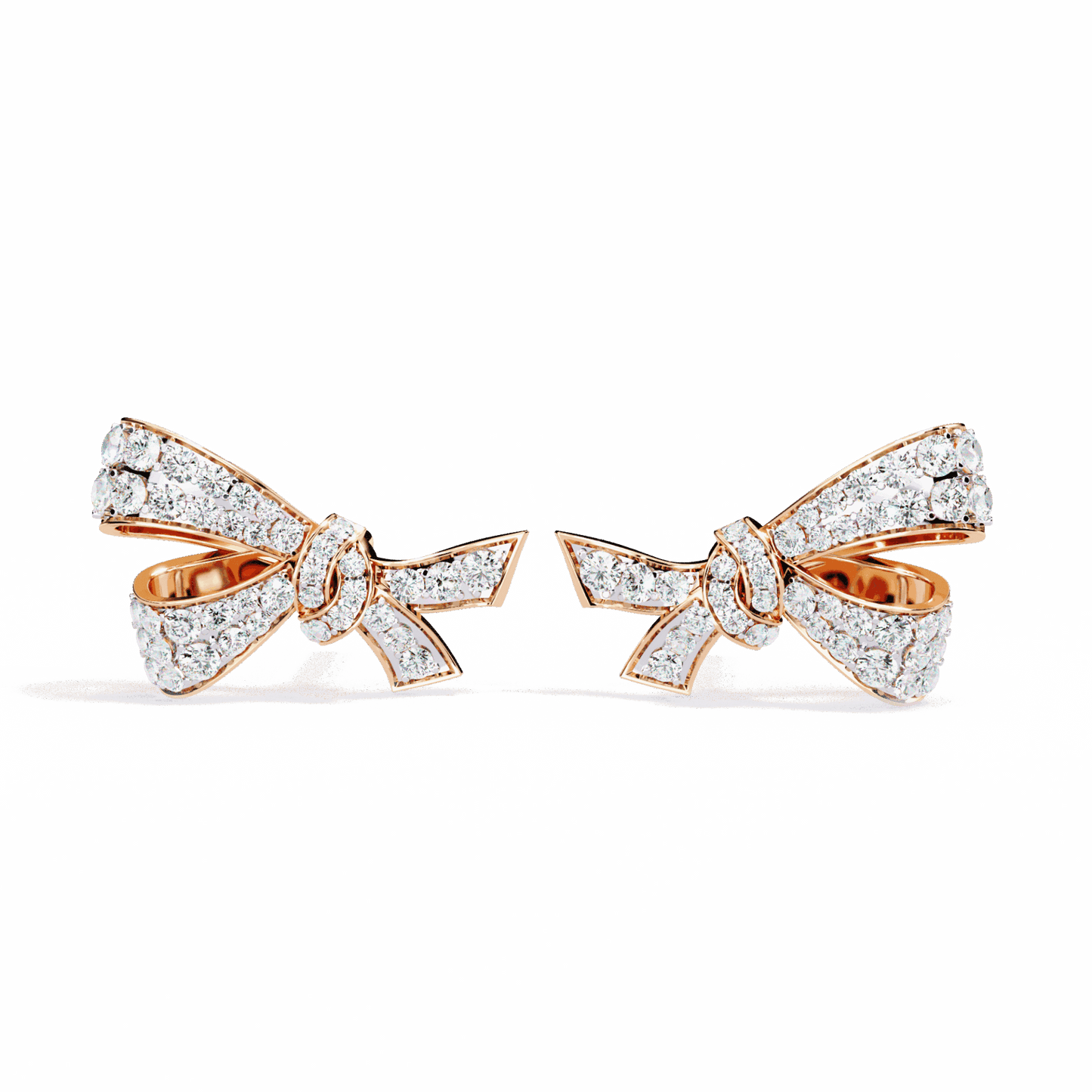 1 Carat Brilliant Round Cluster Stud Earrings in Moissanite | House of Estara