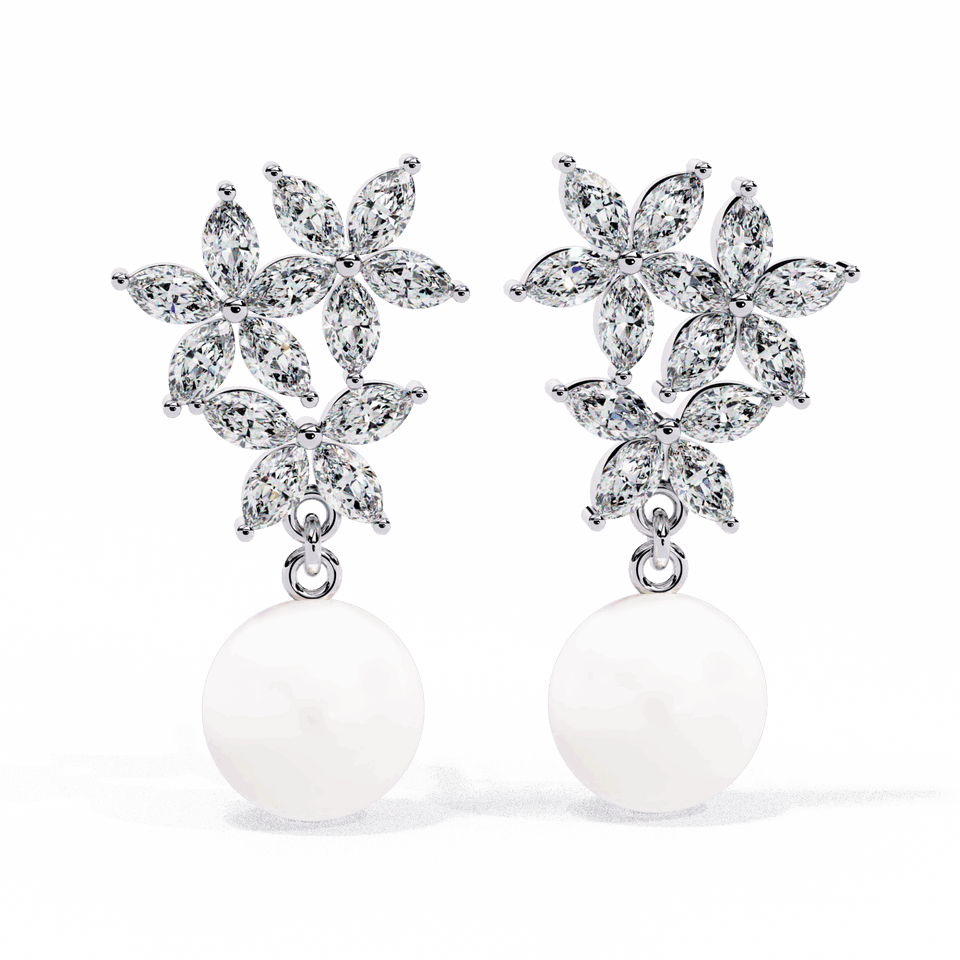 Petal Marquise Dangle Earrings