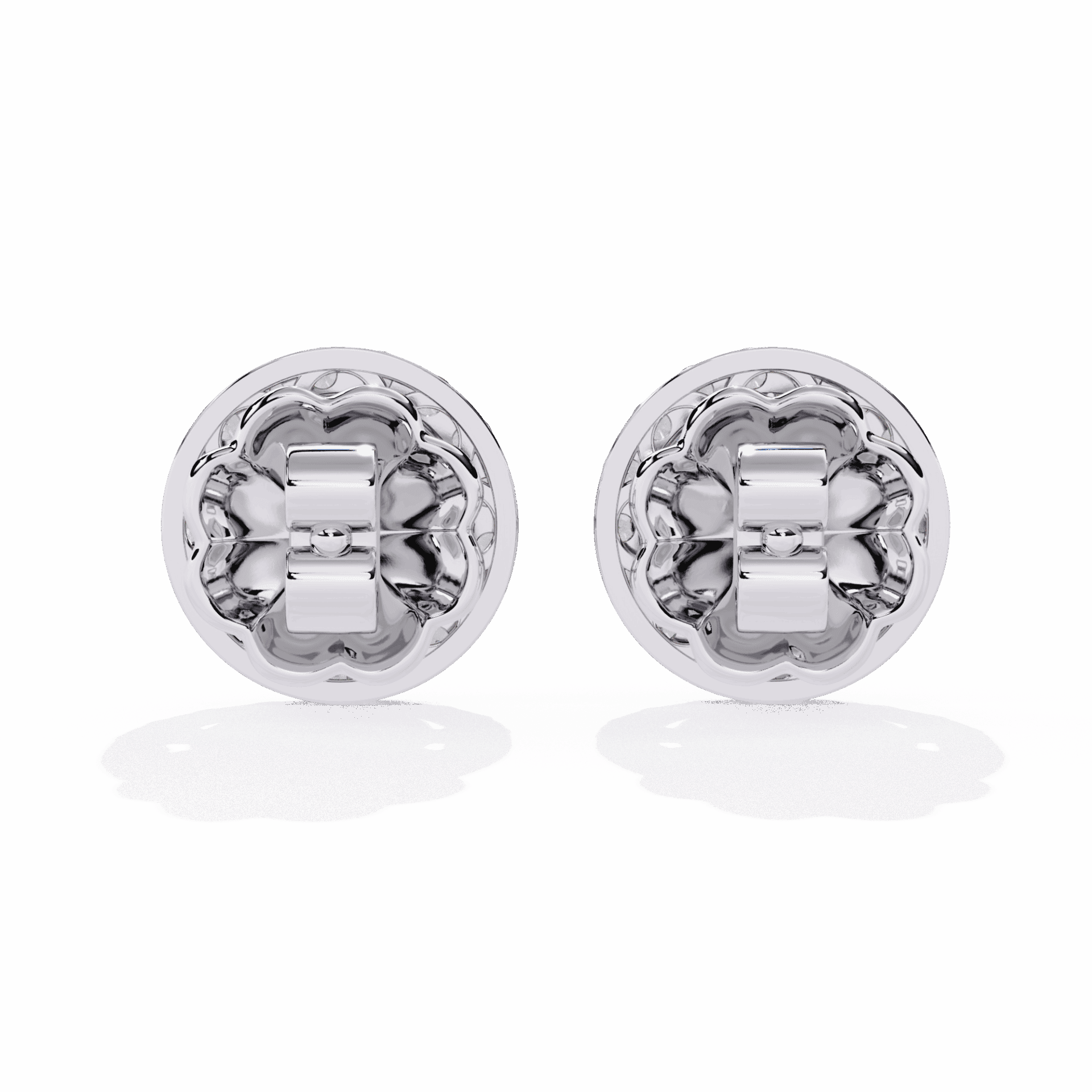 1.5 Carat Marquise and Round Hoop Stud Earrings in Moissanite | House of Estara