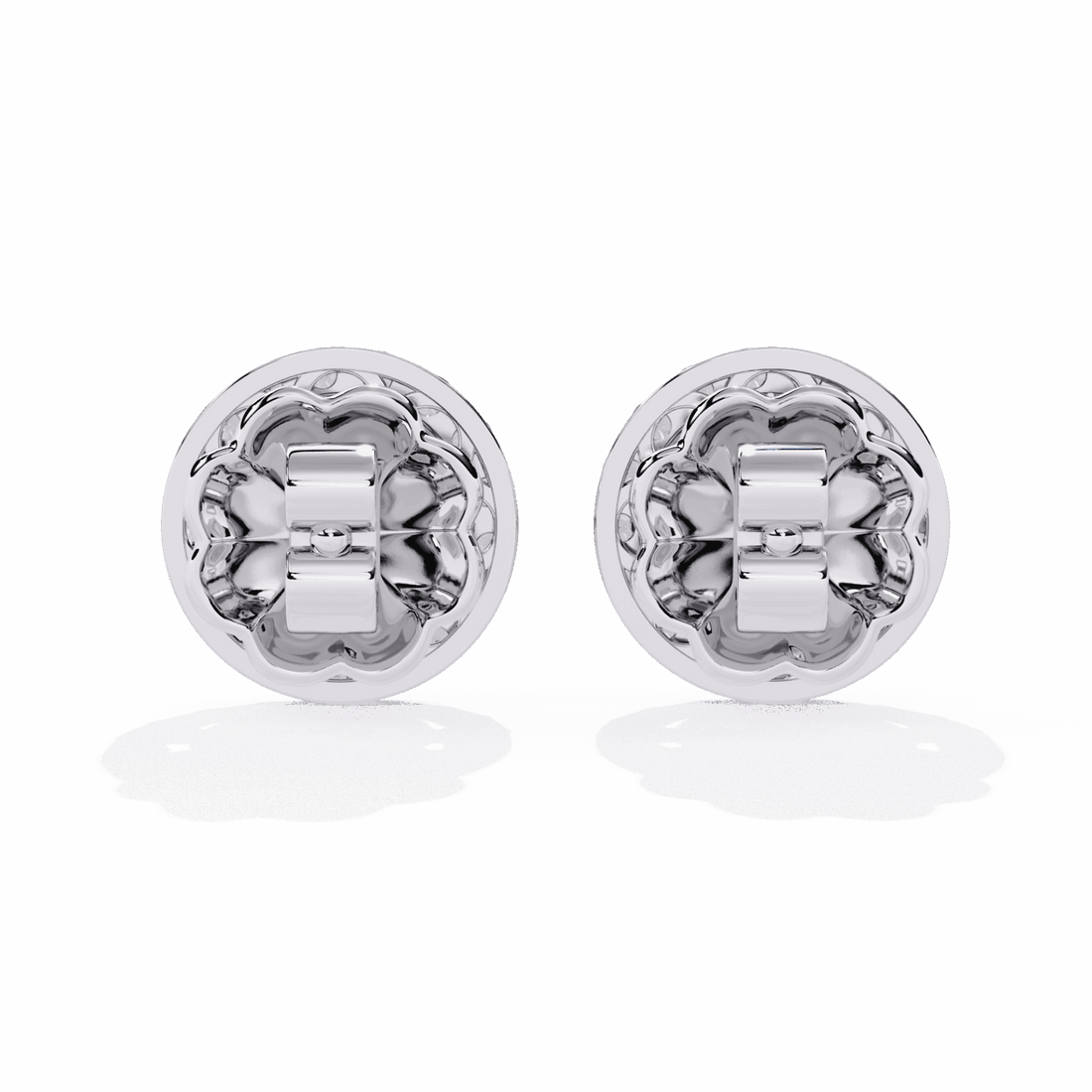 1.5 Carat Marquise and Round Hoop Stud Earrings in Moissanite | House of Estara