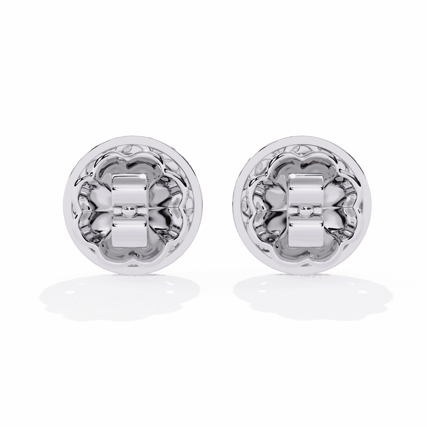 1.5 Carat Marquise and Round Hoop Stud Earrings in Moissanite | House of Estara