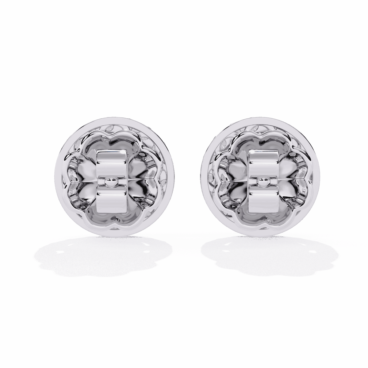 1.5 Carat Marquise and Round Hoop Stud Earrings in Moissanite | House of Estara