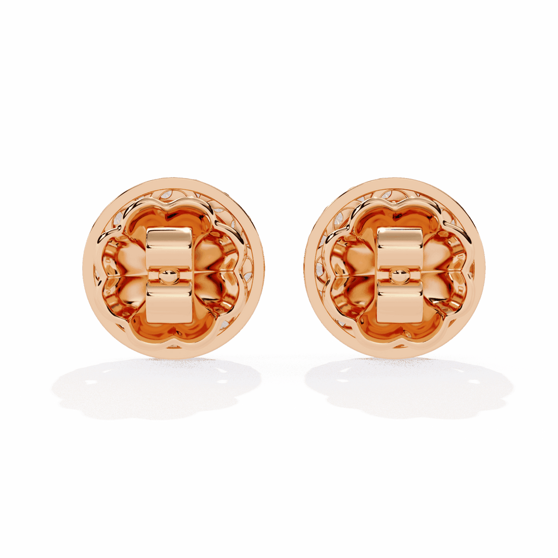 1.5 Carat Marquise and Round Hoop Stud Earrings in Moissanite | House of Estara