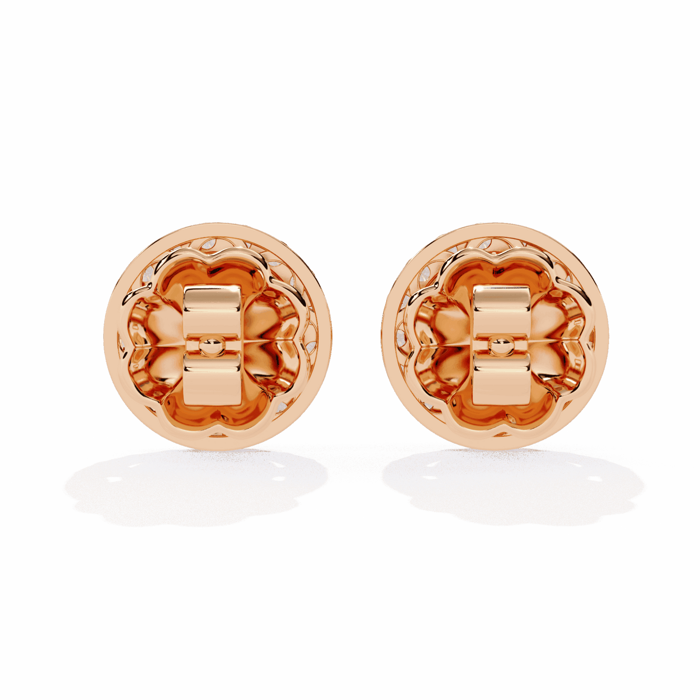 1.5 Carat Marquise and Round Hoop Stud Earrings in Moissanite | House of Estara