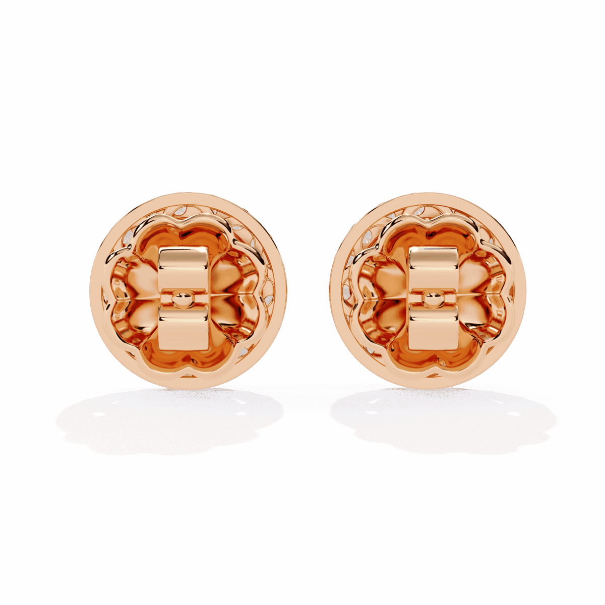 1.5 Carat Marquise and Round Hoop Stud Earrings in Moissanite | House of Estara
