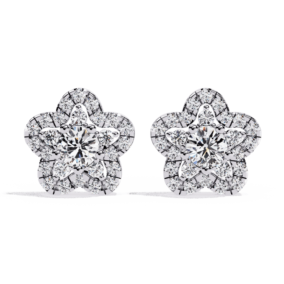 Radiant Round Trio Stud Earrings