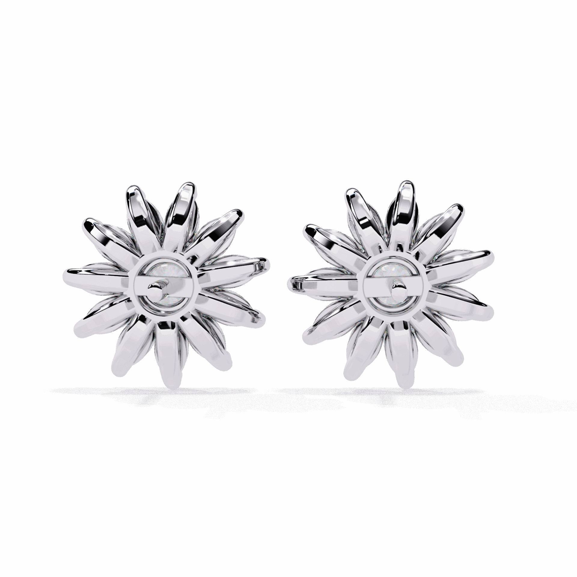1.25 Carat Marquise and Round Stud Earrings in Moissanite | House of Estara