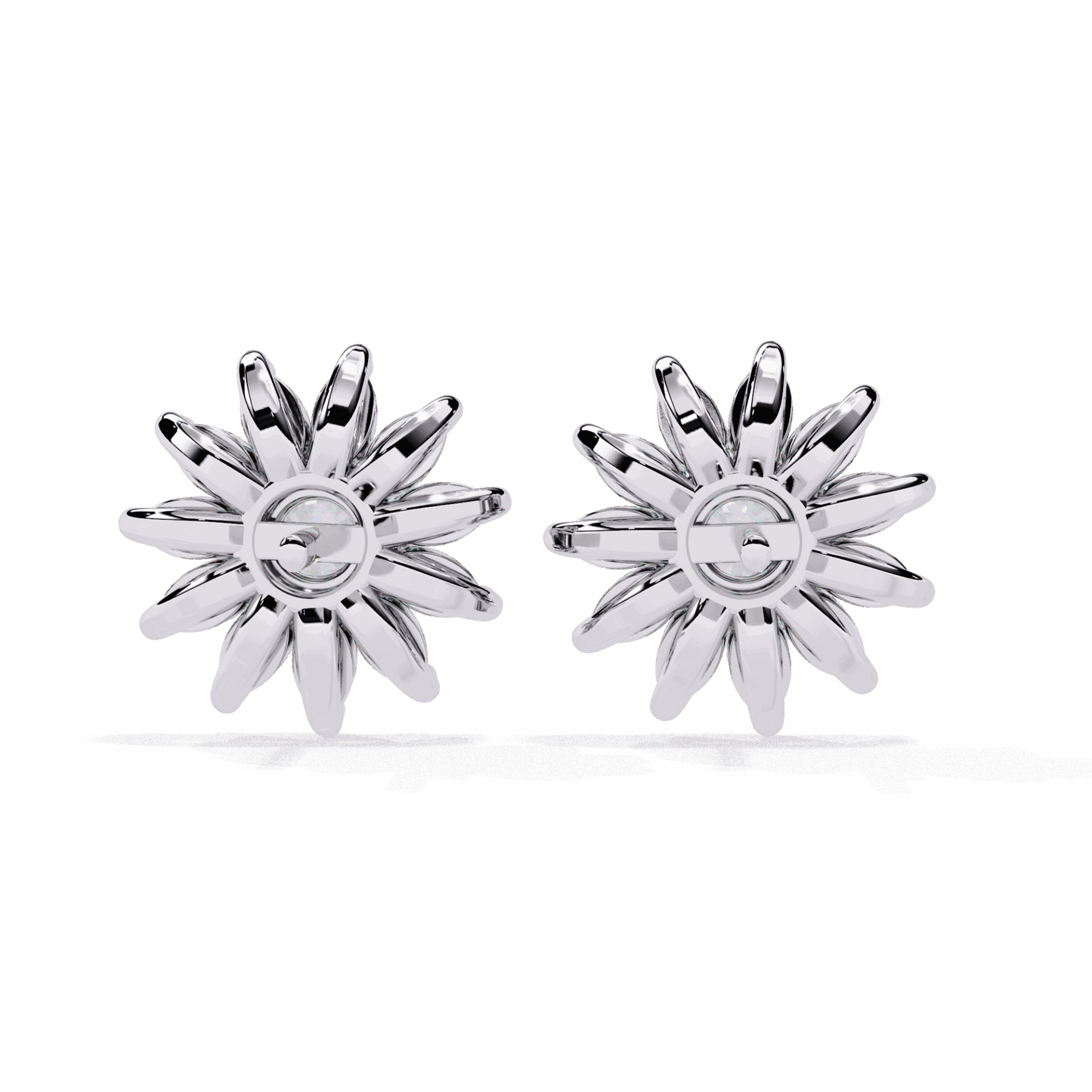 1.25 Carat Marquise and Round Stud Earrings in Moissanite | House of Estara