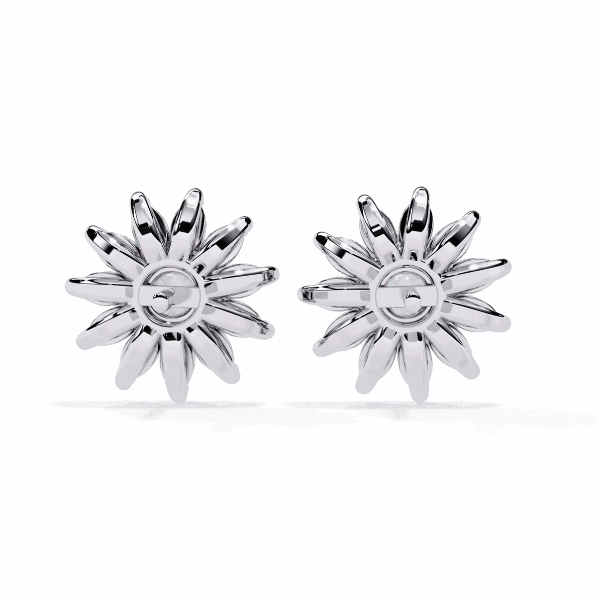 1.25 Carat Marquise and Round Stud Earrings in Moissanite | House of Estara