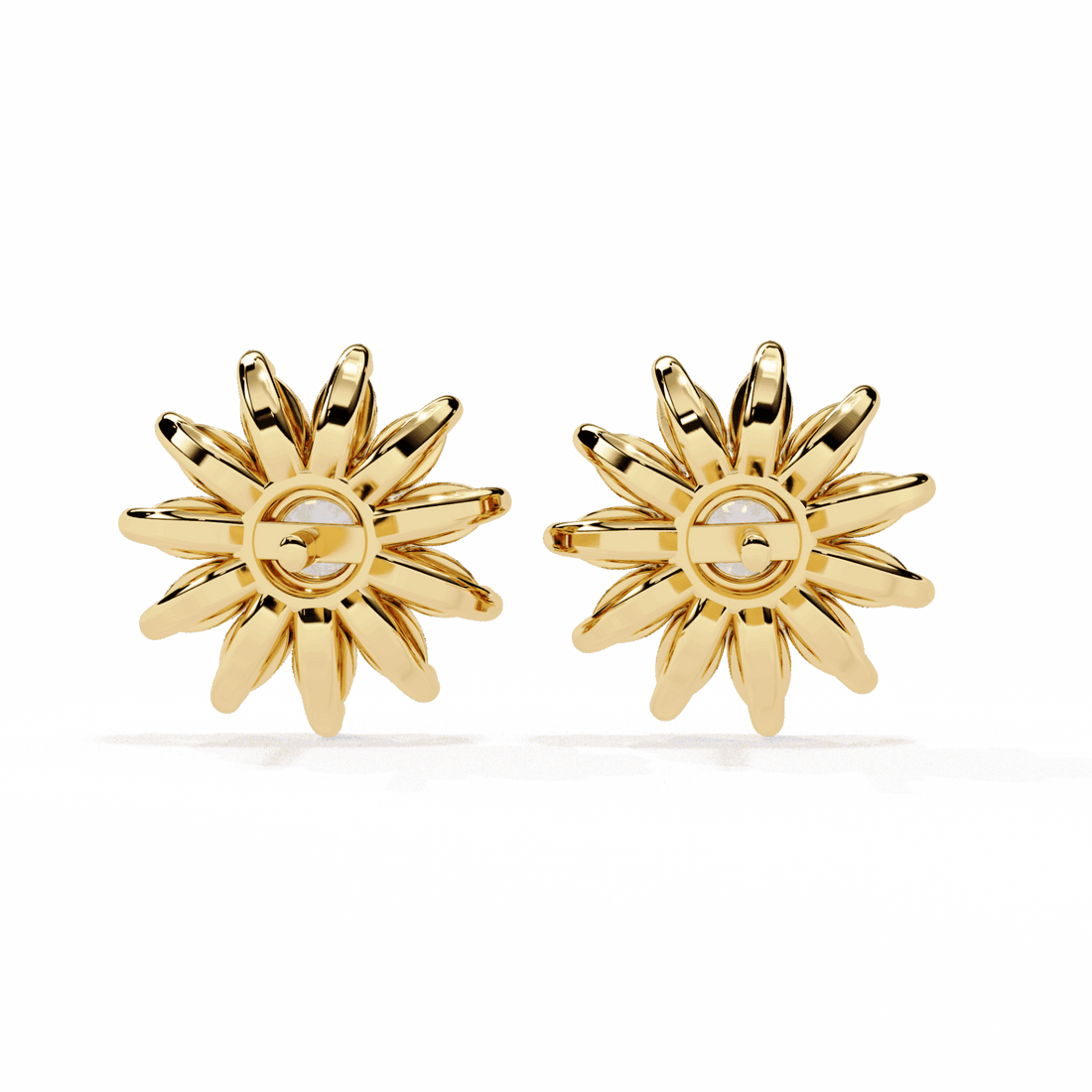 1.25 Carat Marquise and Round Stud Earrings in Moissanite | House of Estara
