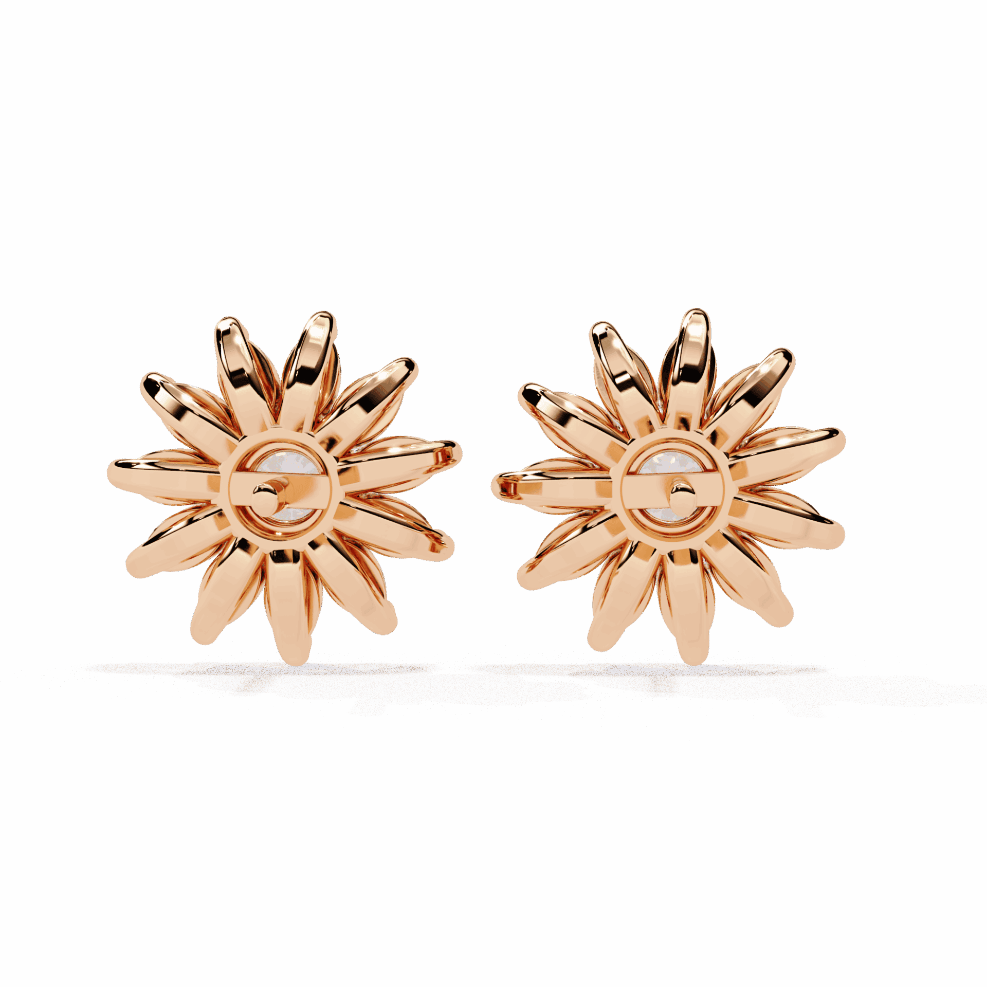1.25 Carat Marquise and Round Stud Earrings in Moissanite | House of Estara