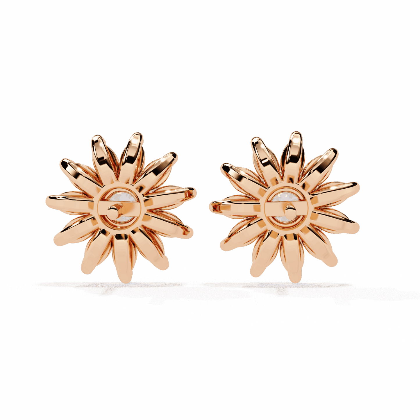 1.25 Carat Marquise and Round Stud Earrings in Moissanite | House of Estara