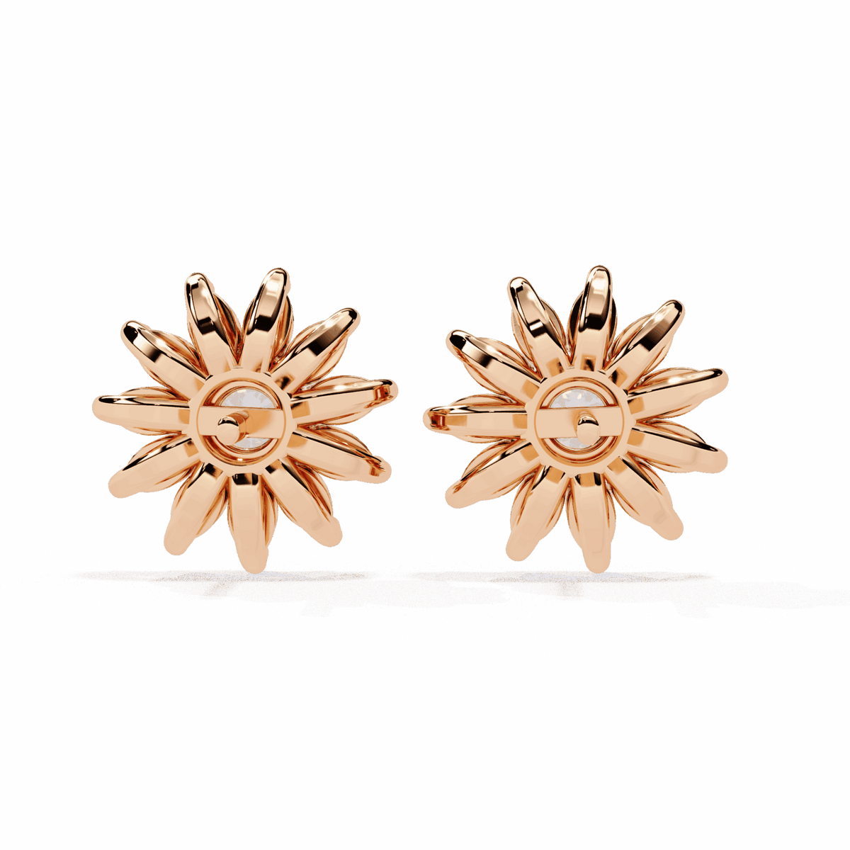 1.25 Carat Marquise and Round Stud Earrings in Moissanite | House of Estara
