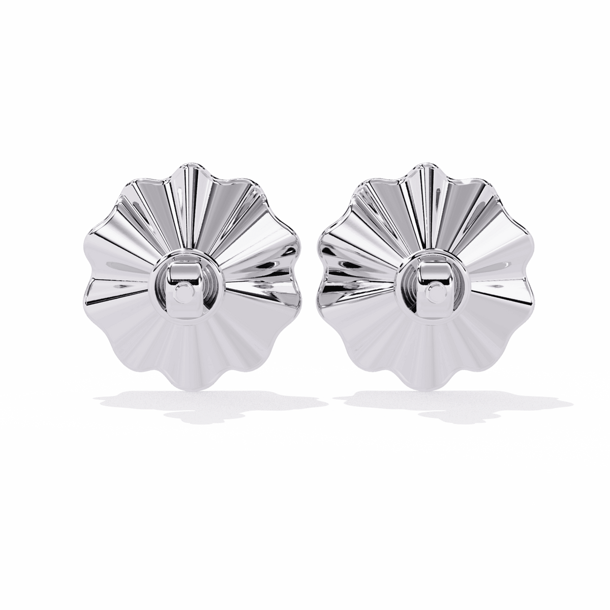 0.06 Carat Refined Round Solitaire Earrings in Moissanite | House of Estara