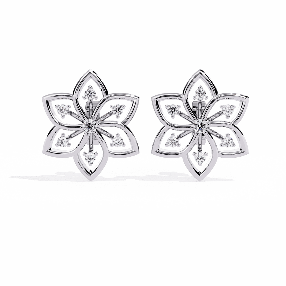 Twin Round Stud Earrings