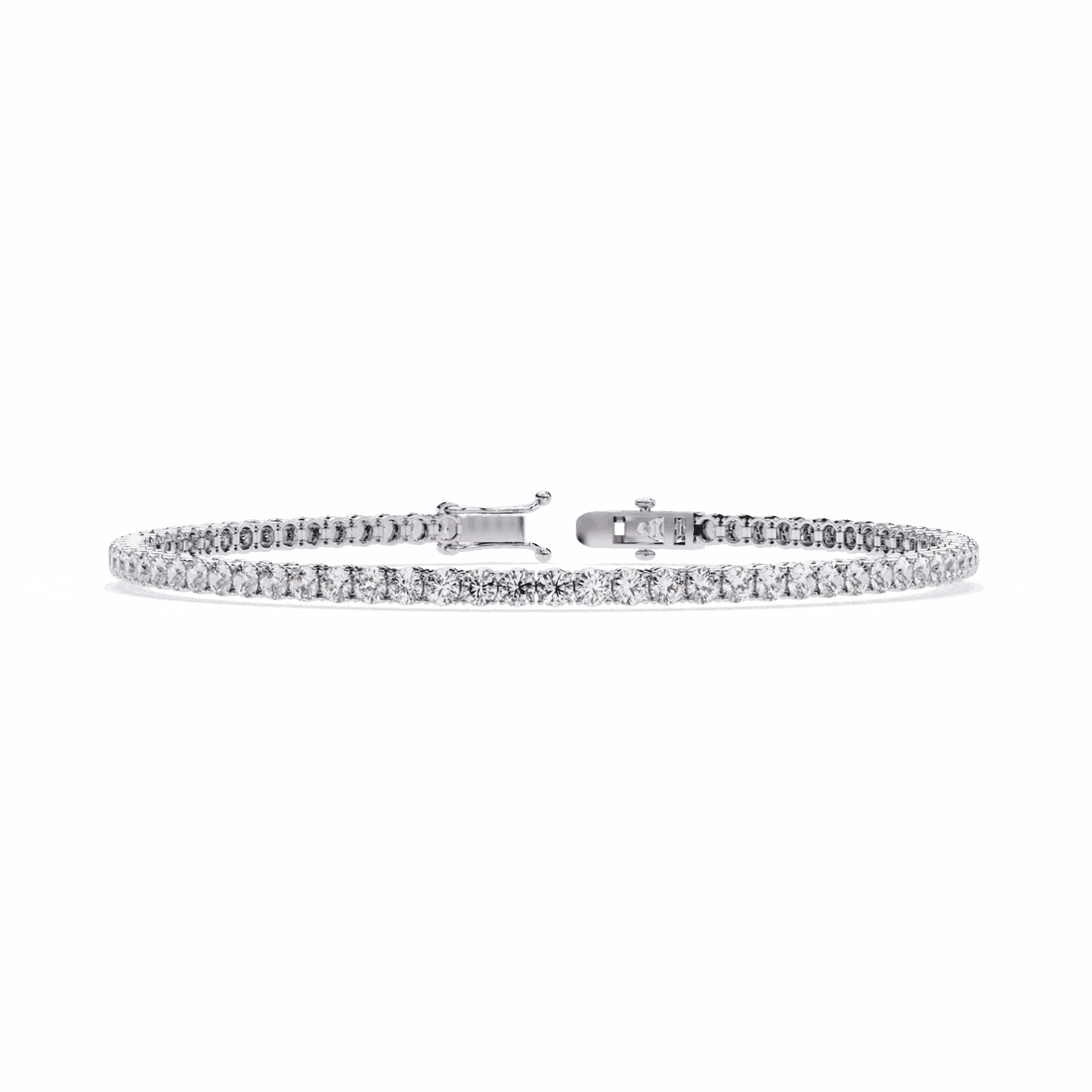 IGI Certified Round Cut Modern Lab Grown Diamond Tennis Bracelet