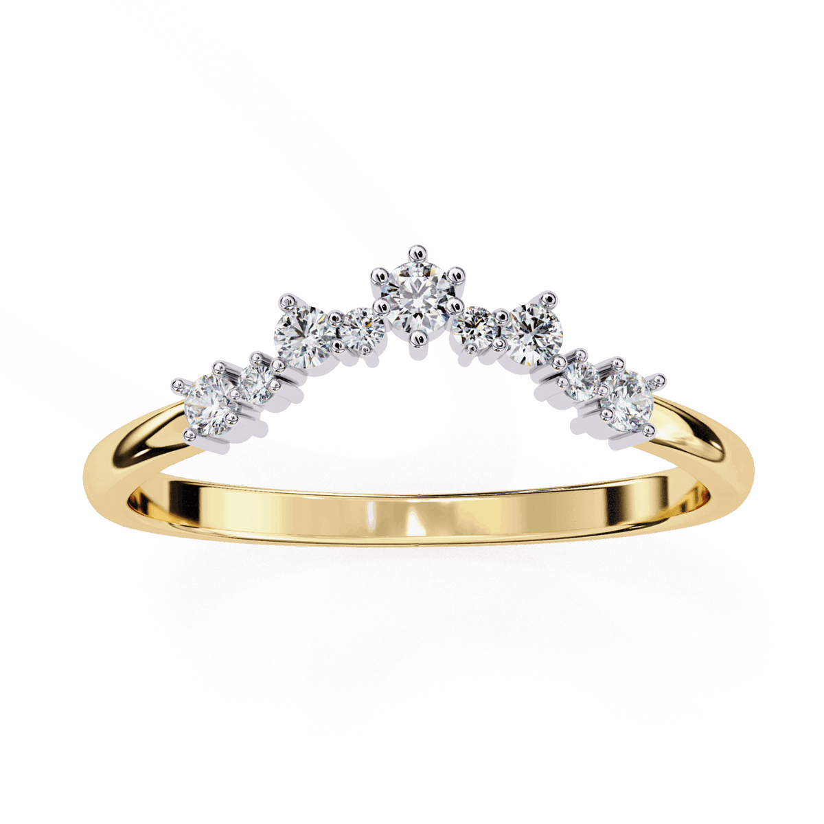0.25 Carat Round Eternity Wedding Ring in Moissanite | House of Estara