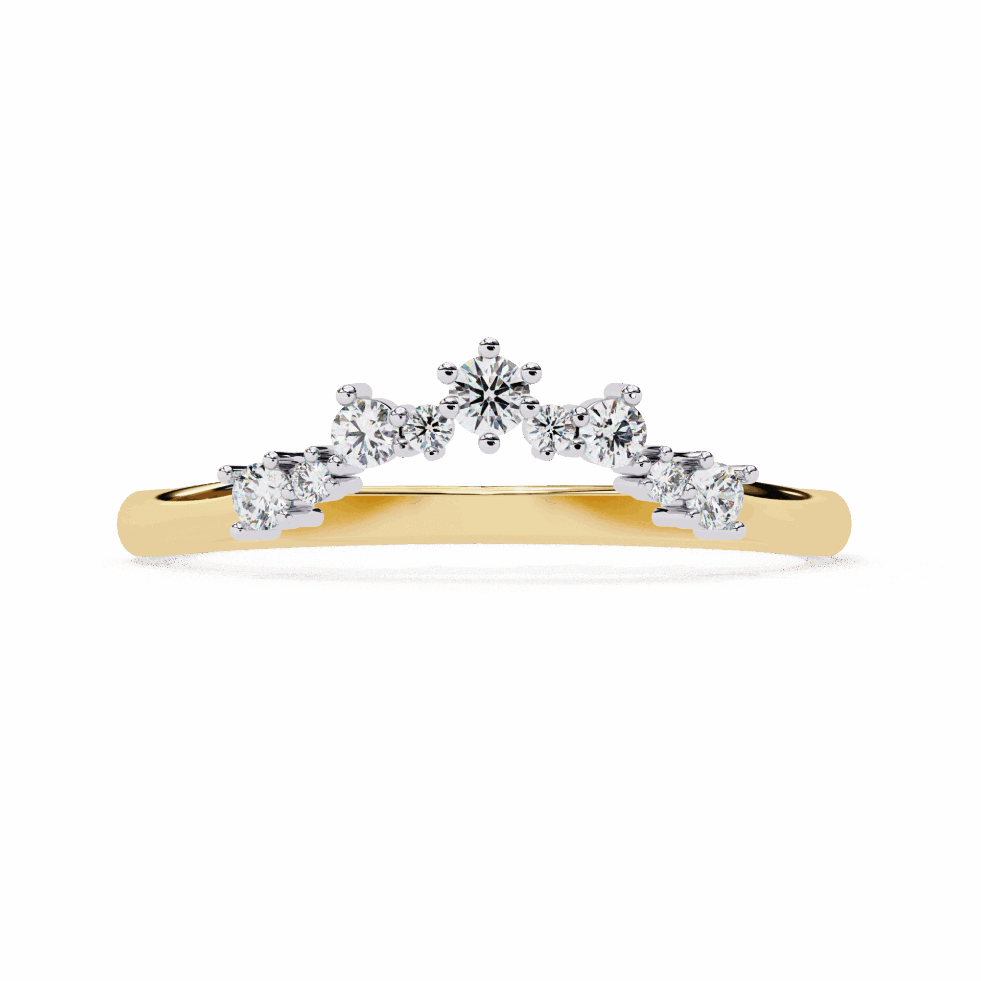 0.25 Carat Round Eternity Wedding Ring in Moissanite | House of Estara