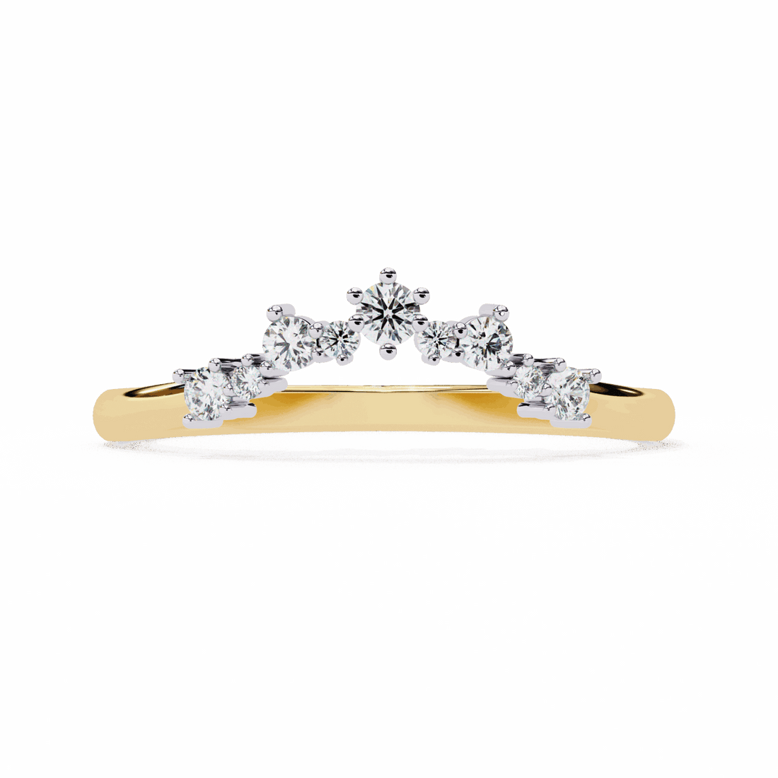 0.25 Carat Round Eternity Wedding Ring in Moissanite | House of Estara