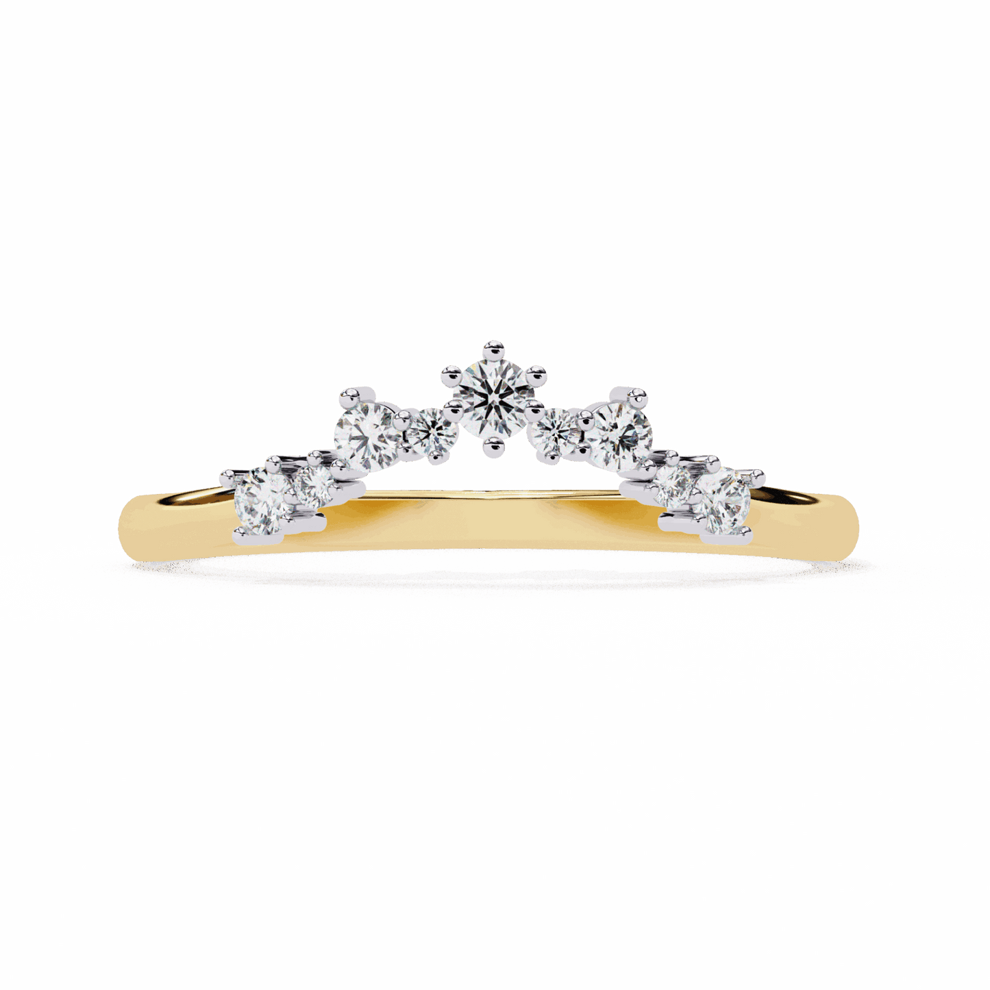0.25 Carat Round Eternity Wedding Ring in Moissanite | House of Estara