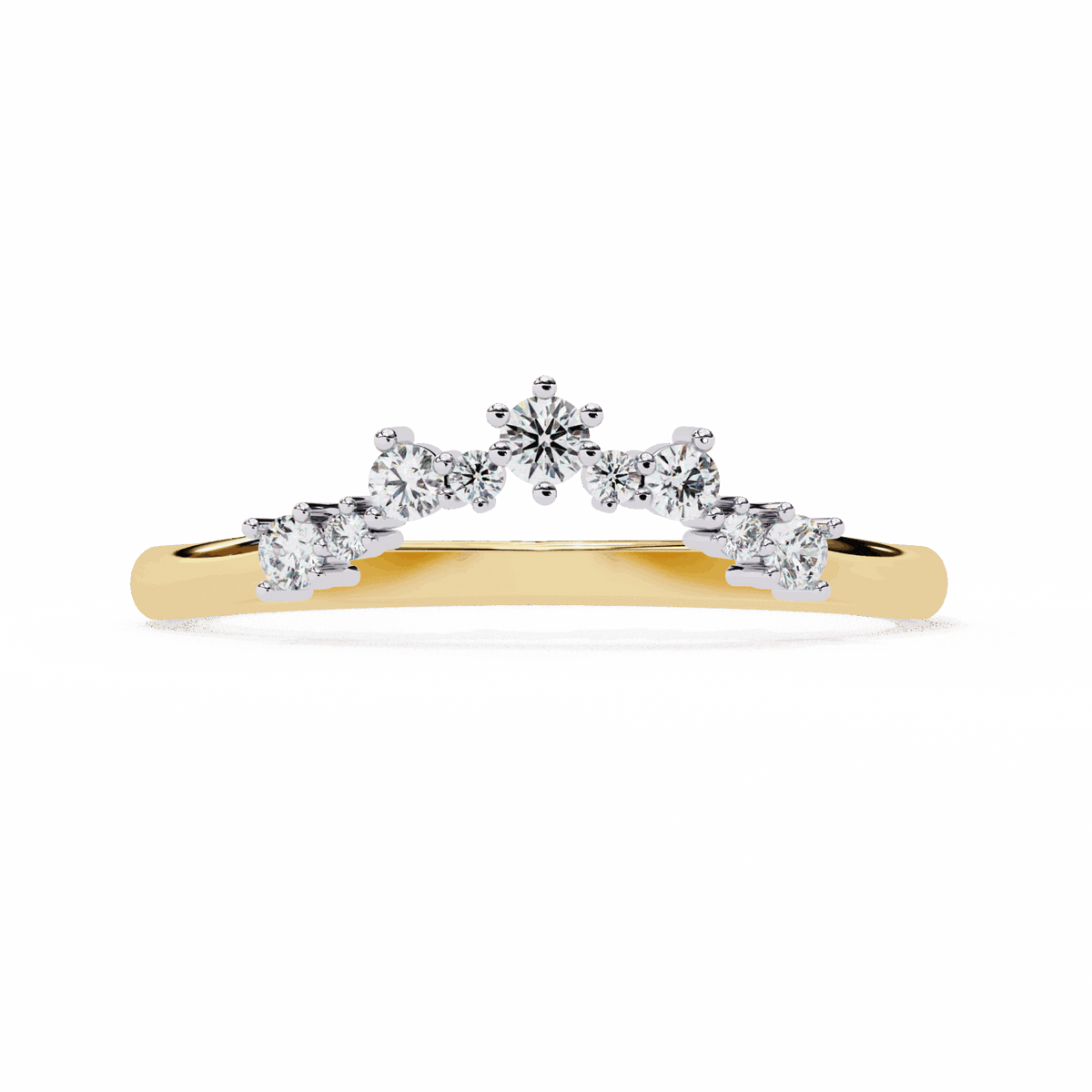 0.25 Carat Round Eternity Wedding Ring in Moissanite | House of Estara