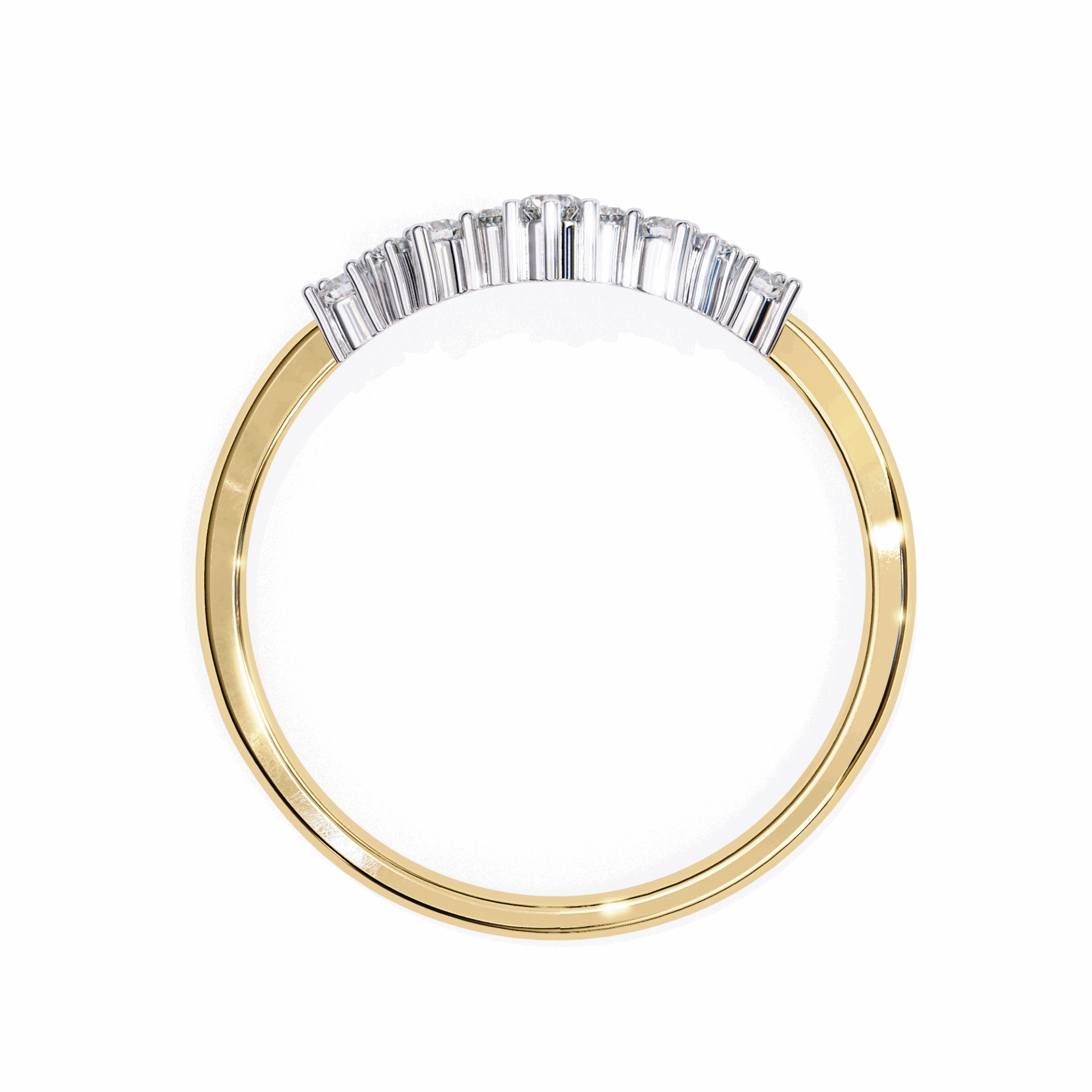 0.25 Carat Round Eternity Wedding Ring in Moissanite | House of Estara